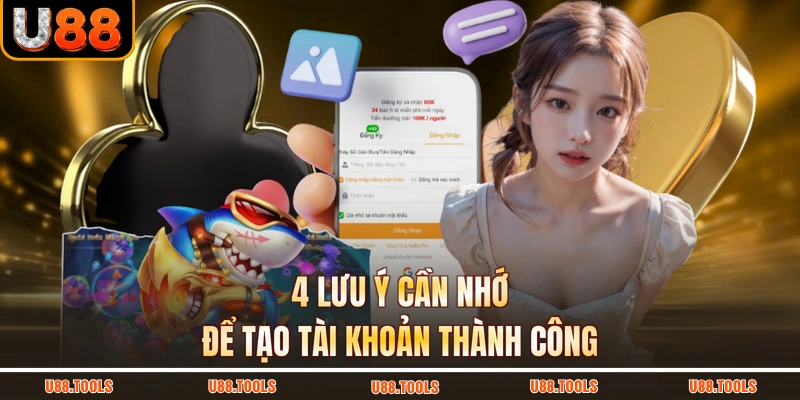 4 lưu ý cần nhớ để tạo tài khoản thành công