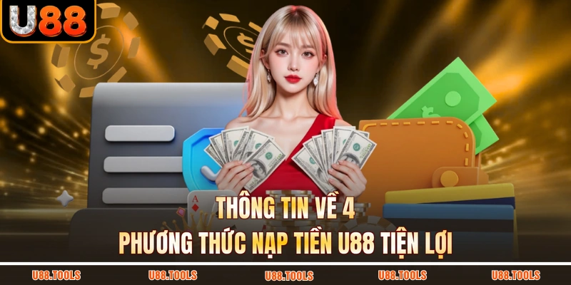 Thông tin về 4 phương thức nạp tiền U88 tiện lợi
